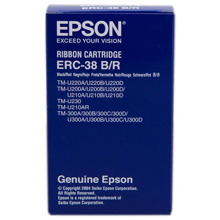 Epson Cinta ERC-38BR Bicolor Negro/Rojo